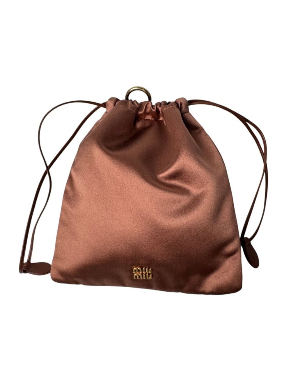 Miu Miu Satin Drawstring Pouch